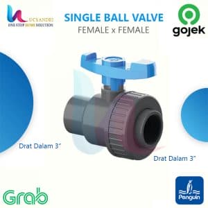 single union ball valve 3 inch penguin valve FxF 3"