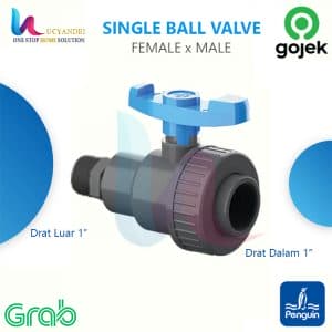 single union ball valve 1 inch penguin valve FxM 1"